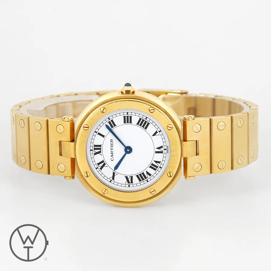 Cartier Santos 8191 33mm Yellow gold White 7