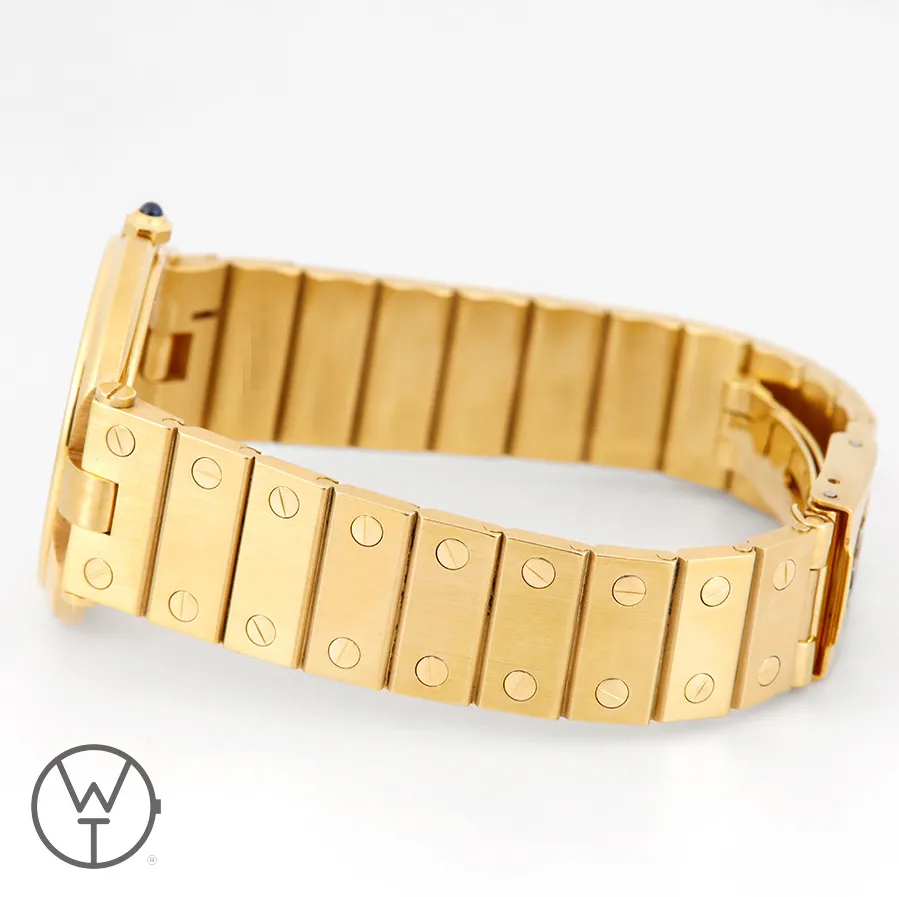 Cartier Santos 8191 33mm Yellow gold White 8