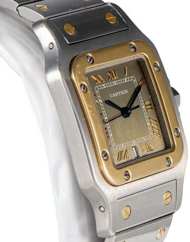 Cartier Santos Galbée 1566 29mm Yellow gold and Stainless steel Gray 2