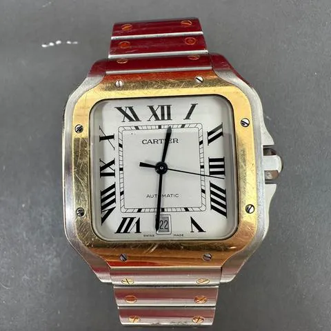 Cartier Santos W2SA0006 40mm Yellow gold and Stainless steel White