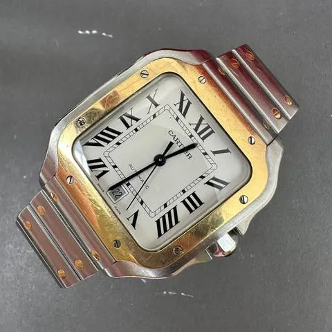 Cartier Santos W2SA0006 40mm Yellow gold and Stainless steel White 4