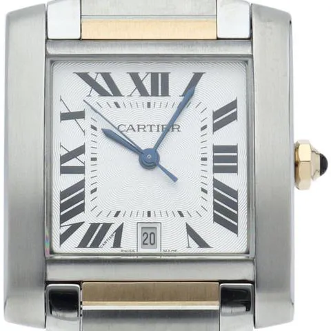 Cartier Tank Française W51005Q4 36mm Yellow gold Silver