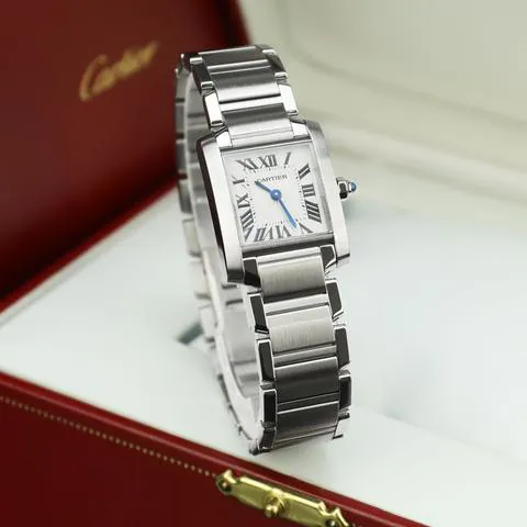 Cartier Tank Française W51008Q3 20mm Stainless steel Silver 7