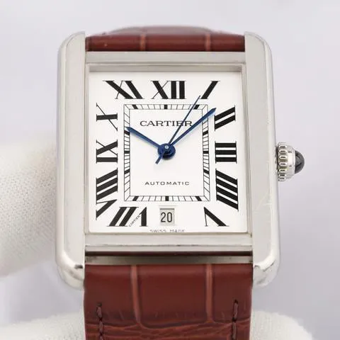 Cartier Tank W5200027 31mm Stainless steel Silver 4