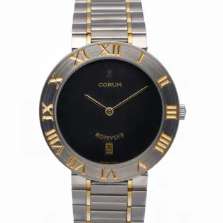 Corum Romulus 43.703.21 Yellow gold and Stainless steel Black