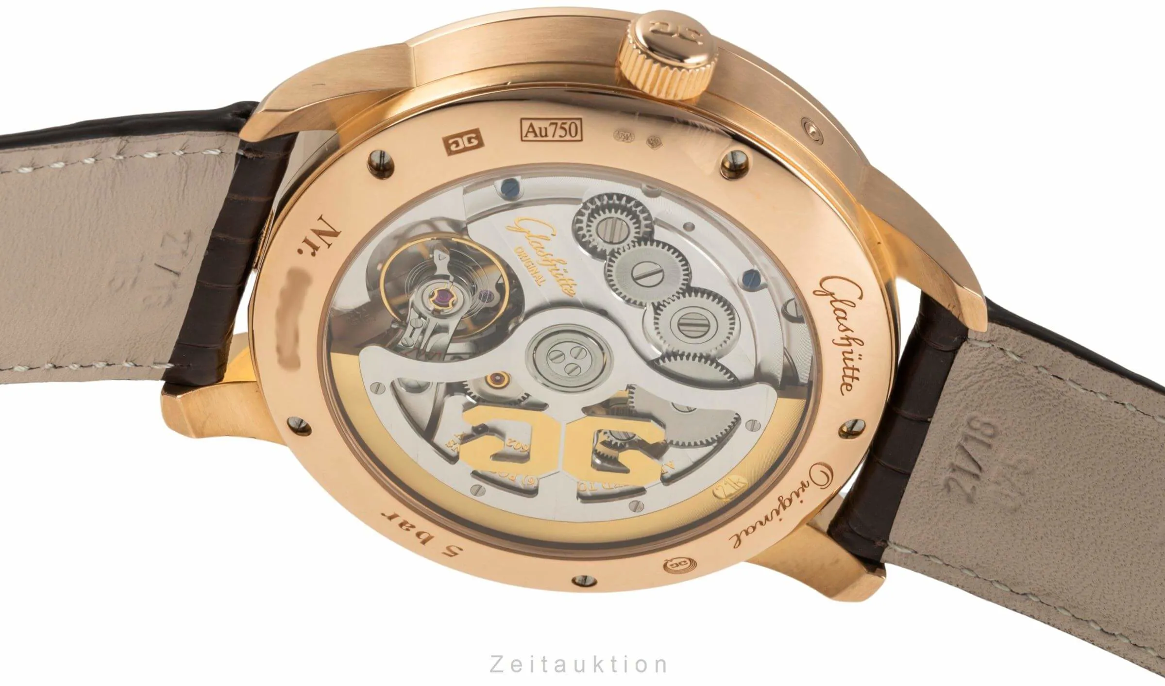 Glashütte Senator 1-36-02-02-05-01 42mm Yellow gold 9