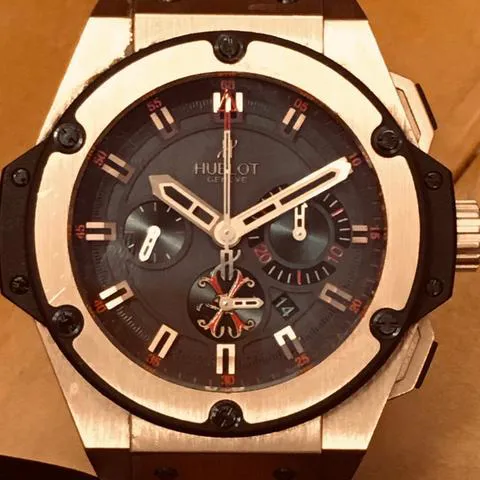 Hublot King Power 703.OX.3113.HR.OPX12 48mm Rose gold Brown