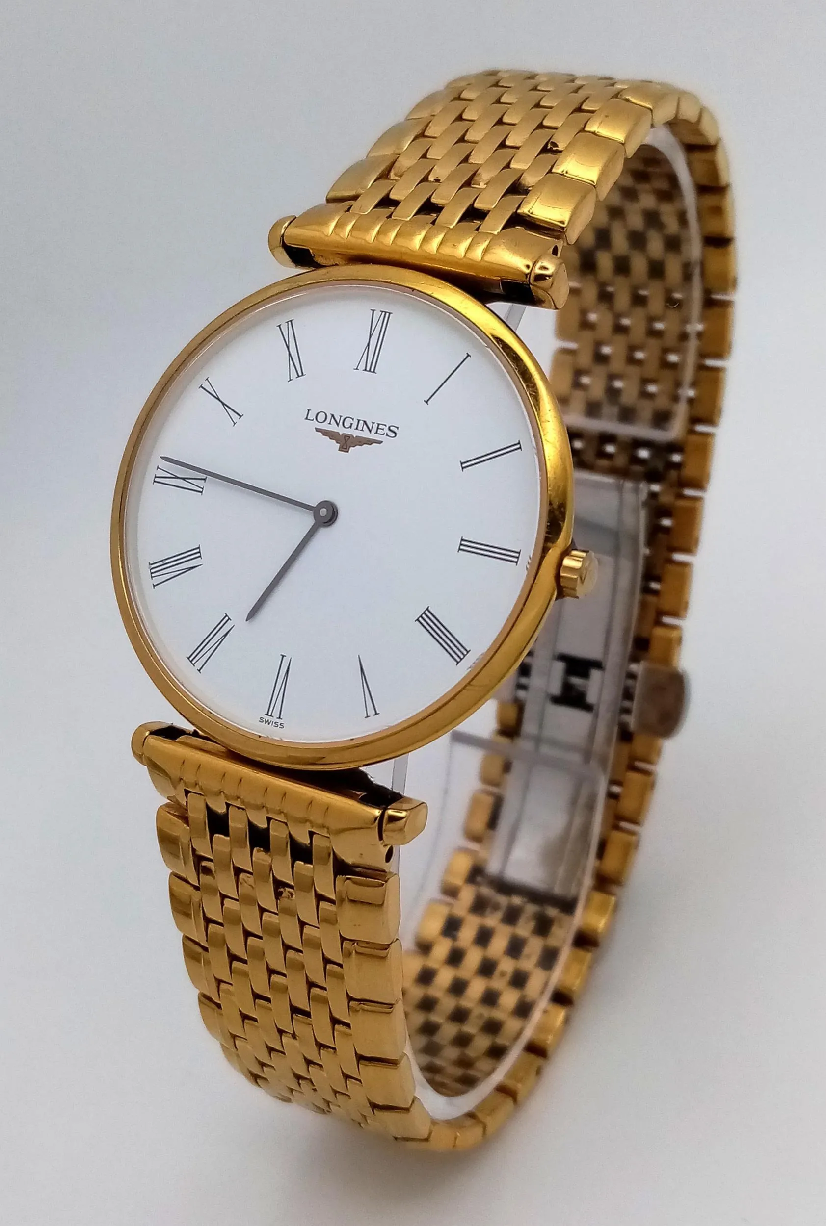 Longines La Grande Classique 34mm Metal and Gold-plated White 1