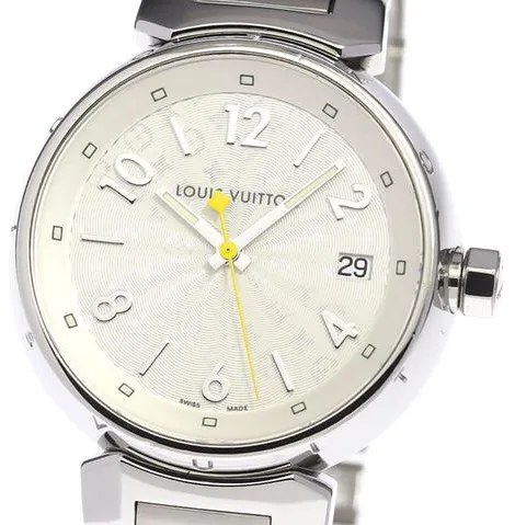 Louis Vuitton Q1313 34mm Stainless steel Silver