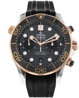 Omega Seamaster Diver 300M 210.22.44.51.01.001 Rose gold and Stainless steel Black