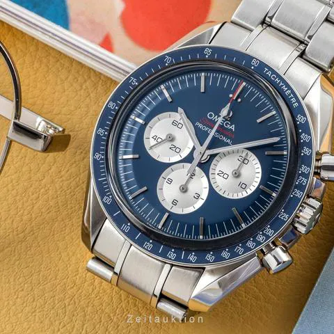 Omega Speedmaster Moonwatch 522.30.42.30.03.001 42mm Stainless steel Blue 9