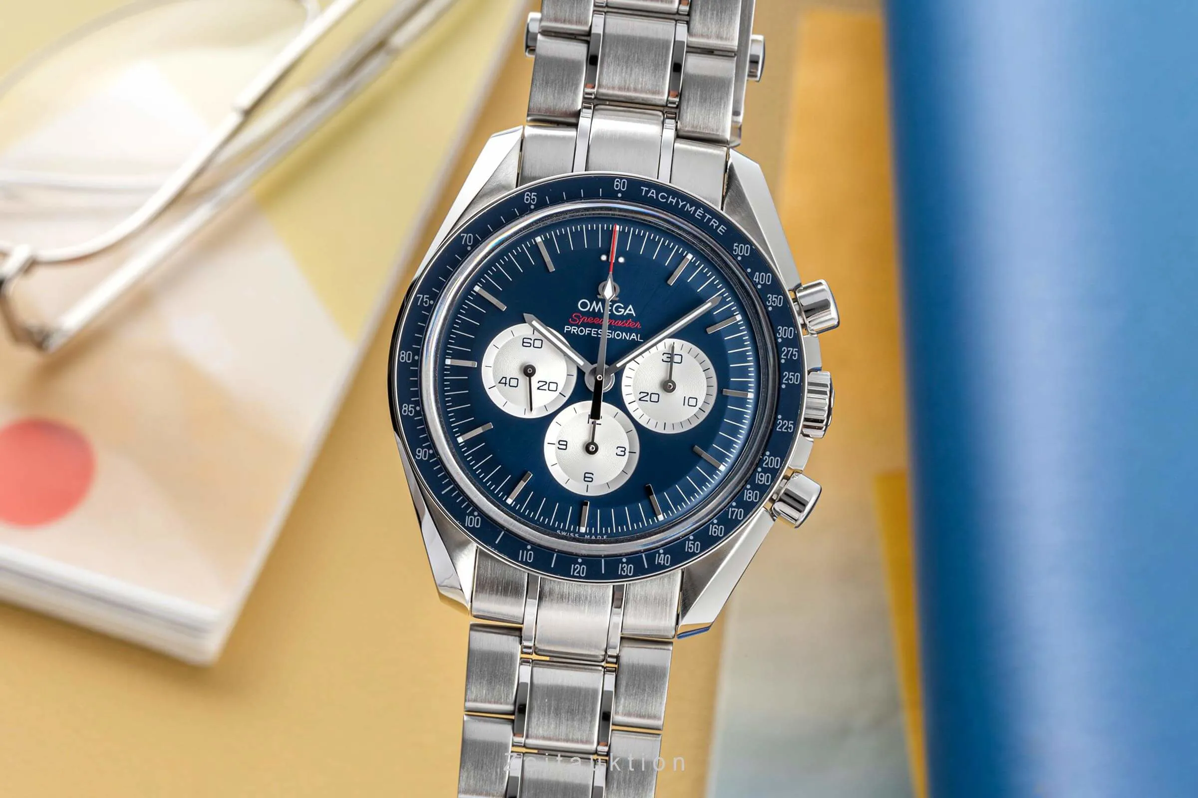 Omega Speedmaster Moonwatch 522.30.42.30.03.001 42mm Stainless steel Blue