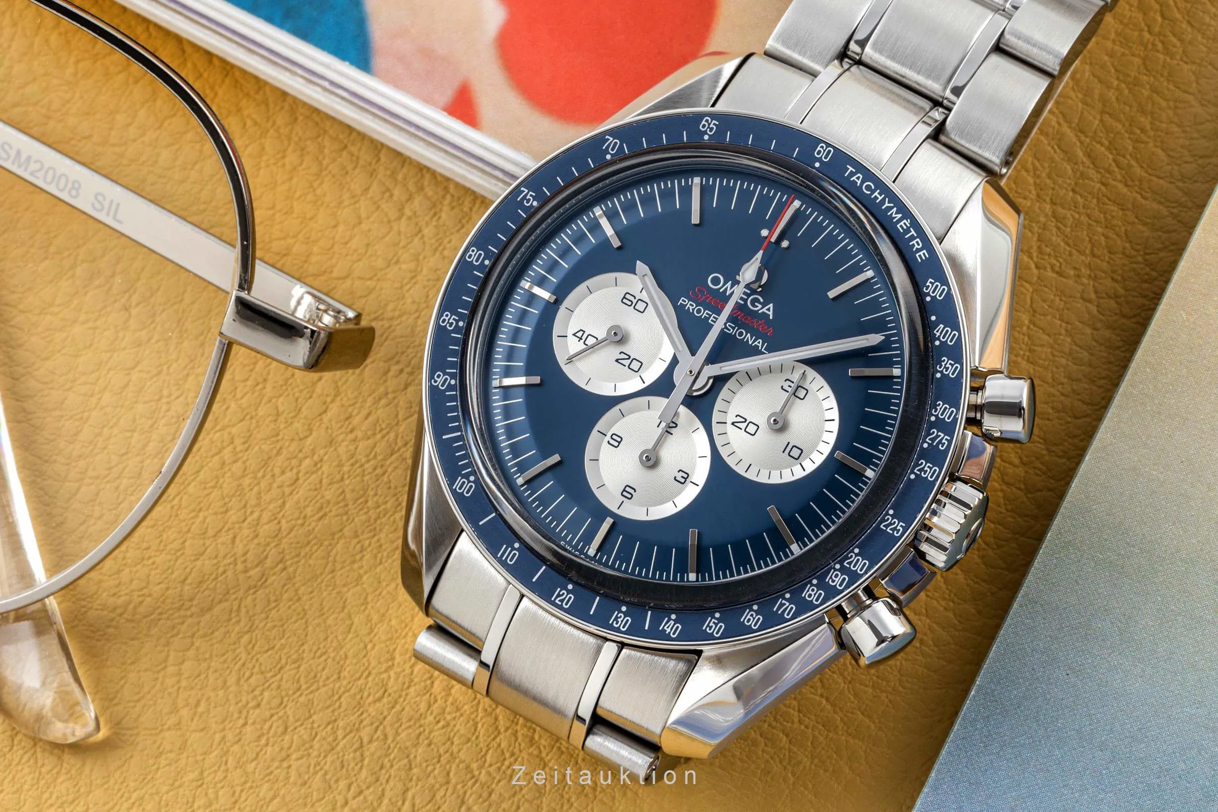 Omega Speedmaster Moonwatch 522.30.42.30.03.001 42mm Stainless steel Blue 9