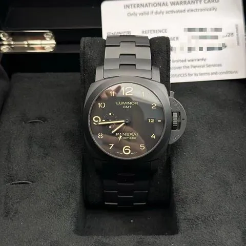 Panerai Luminor 1950 3 Days GMT Automa PAM 01438 44mm Ceramic Black 1