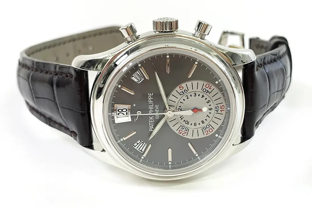 Patek Philippe Annual Calendar Chronograph 5960P-001 40.5mm Platinum Gray 2