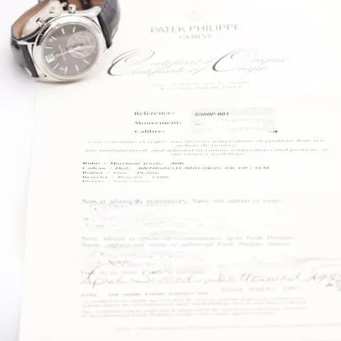 Patek Philippe Annual Calendar Chronograph 5960P-001 40mm Platinum Gray 10