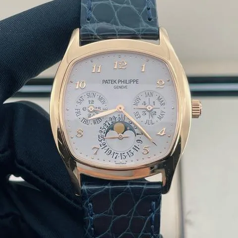 Patek Philippe Perpetual Calendar 5940R-001 37mm Rose gold Silver