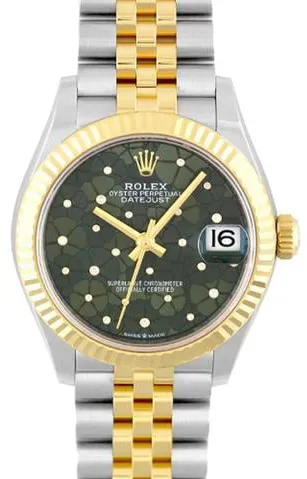 Rolex Datejust 31 278273 31mm Yellow gold and Stainless steel Green