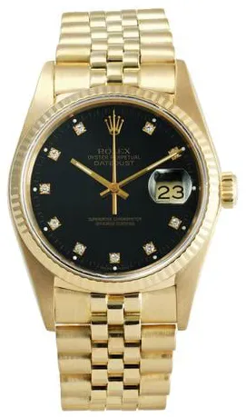 Rolex Datejust 36 16018 36mm Yellow gold Black 1