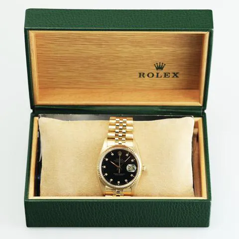 Rolex Datejust 36 16018 36mm Yellow gold Black 2