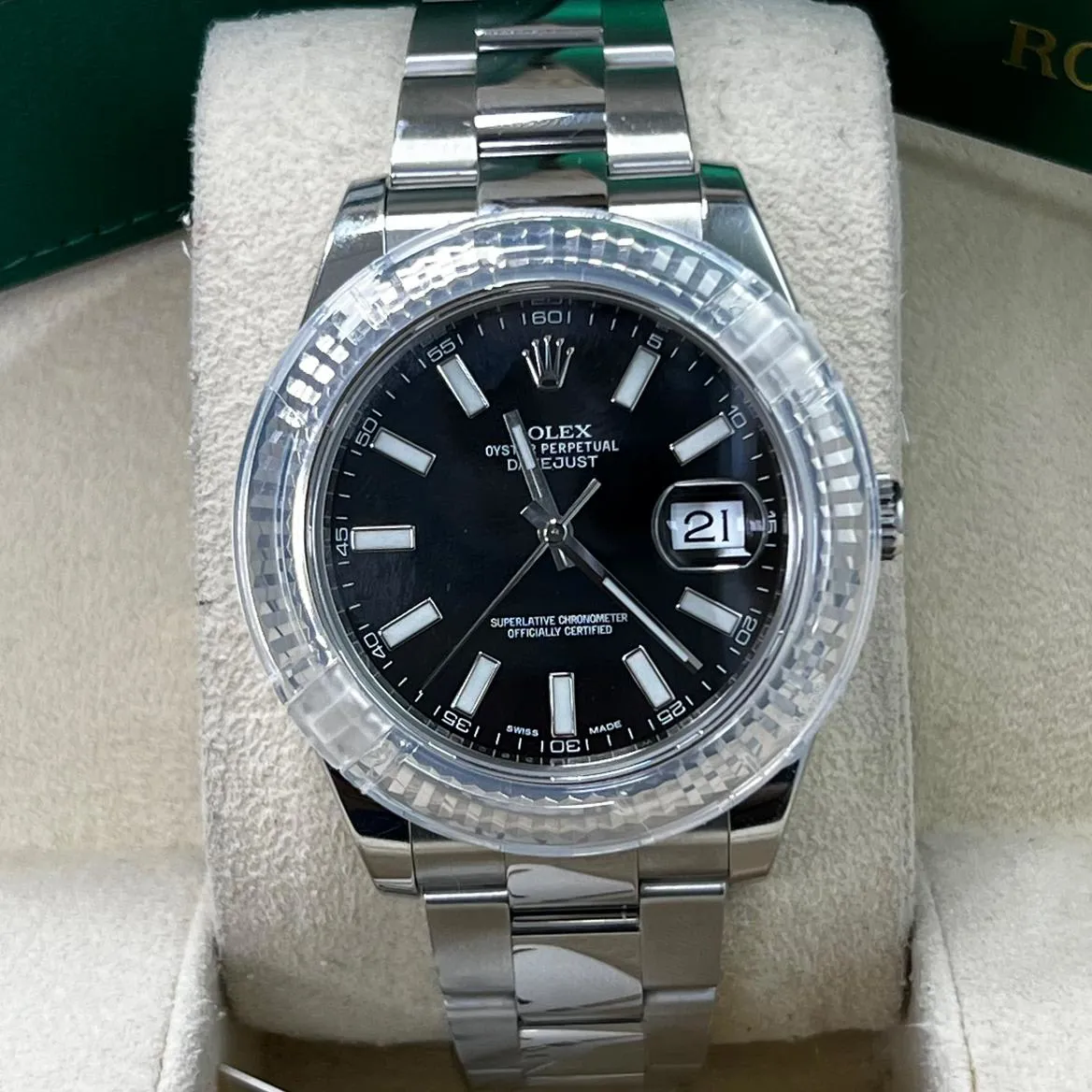 Rolex Datejust II 116334 41mm Stainless steel Black