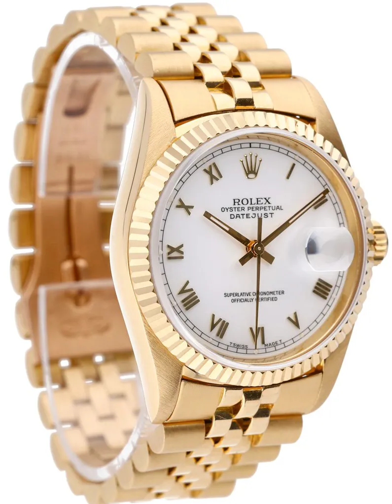 Rolex Datejust 36 16238 36mm Yellow gold White 3