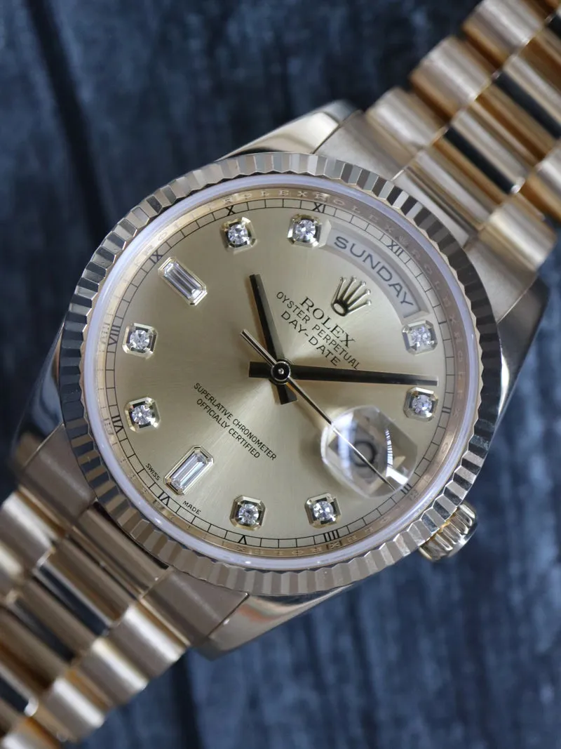 Rolex Day-Date 36 118238 36mm Yellow gold and 18k yellow gold Champagne