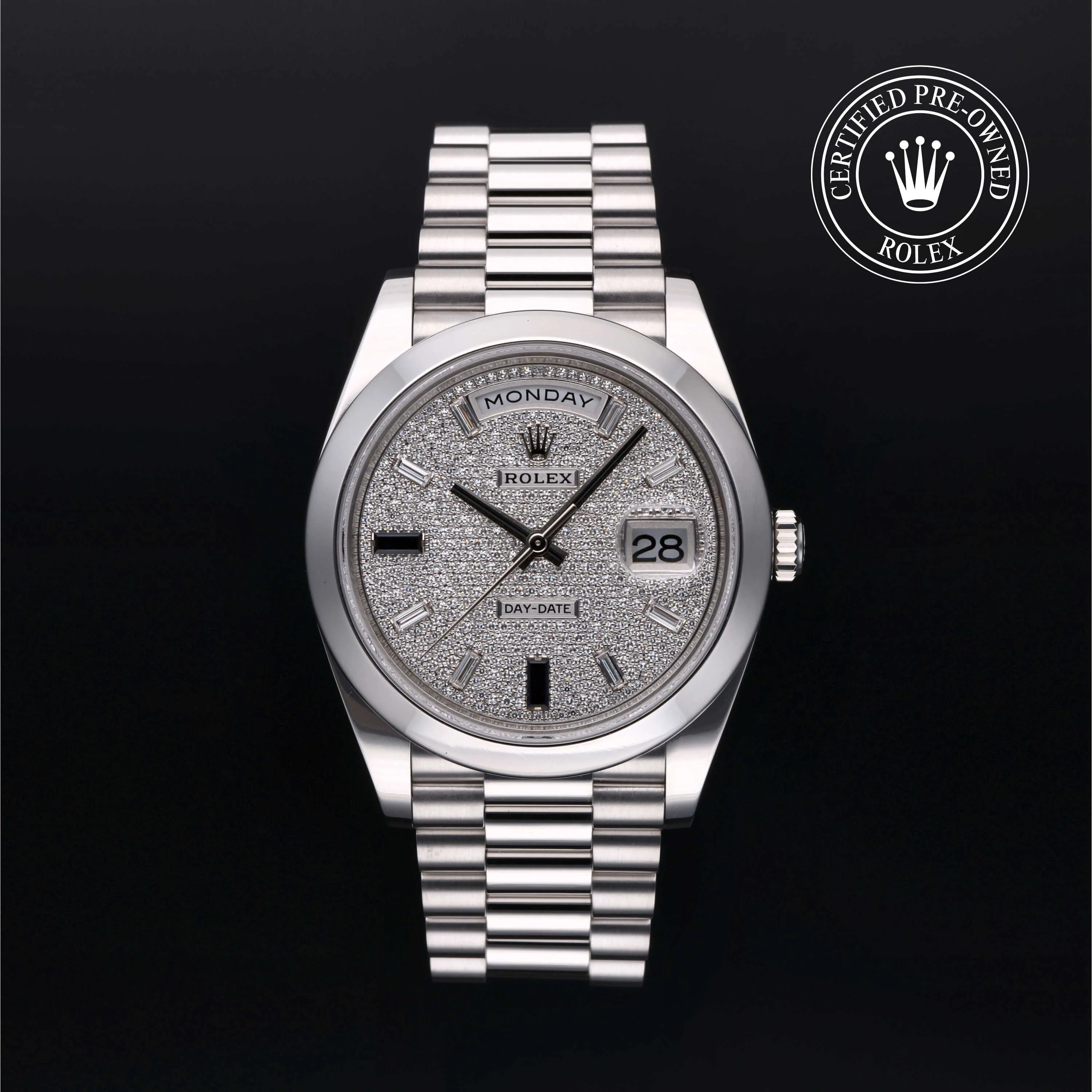 Rolex Day-Date 40 228206 40mm Platinum Gem