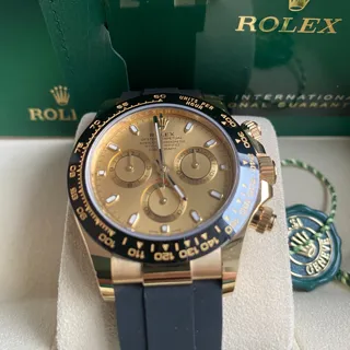 Rolex Cosmograph Daytona 116518LN-0042 Ceramic and Yellow gold Champagne