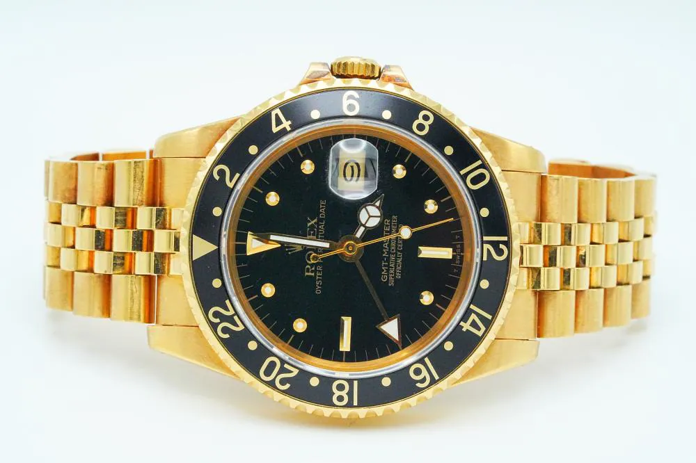 Rolex GMT-Master 16758 40mm Yellow gold Black