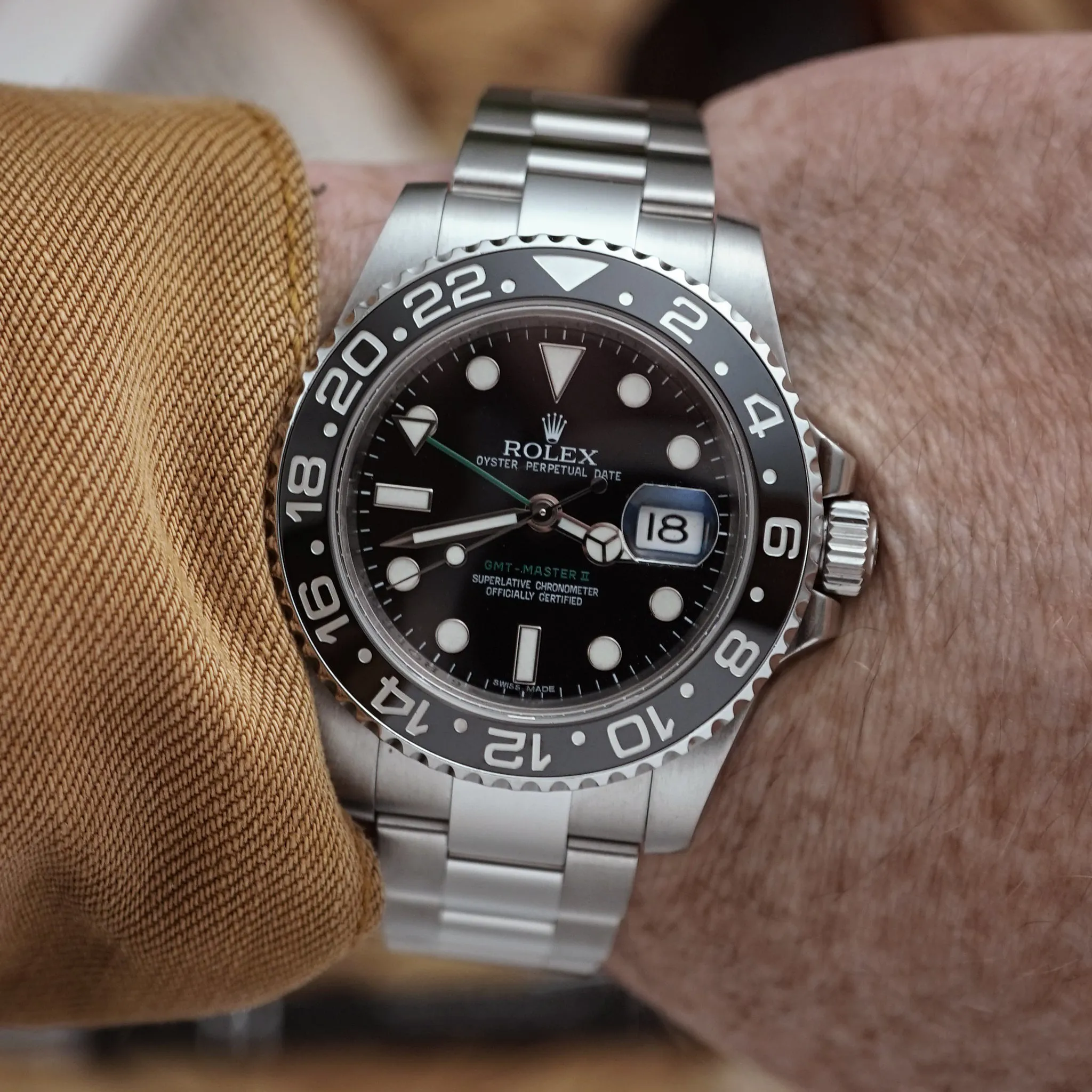 Rolex GMT-Master II 116710LN 40mm Stainless steel Black