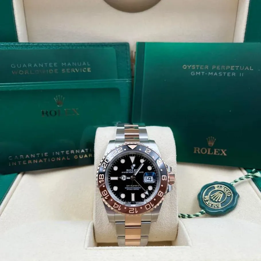 Rolex GMT-Master II 126711CHNR-0002 40mm Oystersteel and Everose gold Black