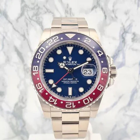 Rolex GMT-Master II 126719BLRO 40mm White gold Blue