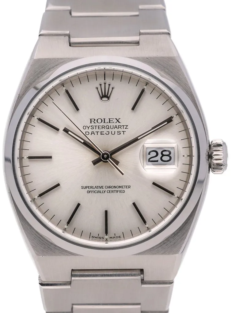 Rolex Datejust Oysterquartz 17000 36mm Oystersteel Silver