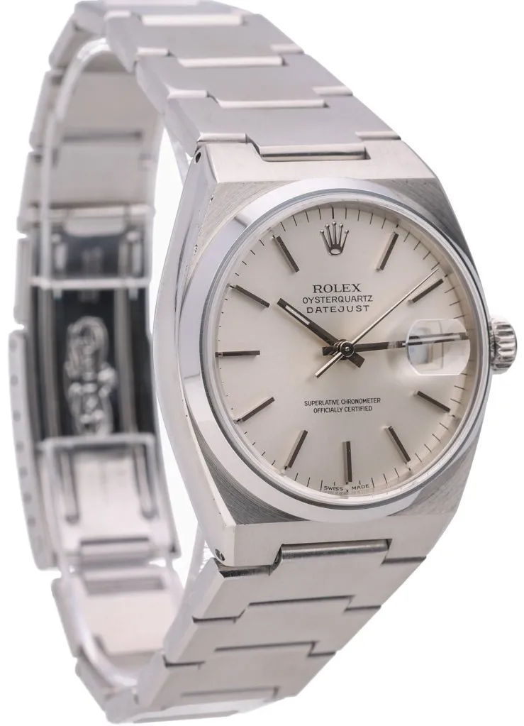 Rolex Datejust Oysterquartz 17000 36mm Oystersteel Silver 4