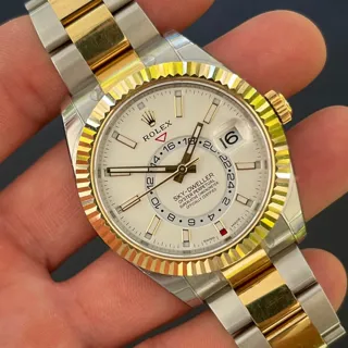 Rolex Sky-Dweller 326933-0001 Stainless steel Golden