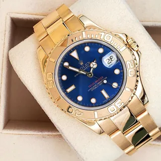 Rolex Yacht-Master 68628 Yellow gold Blue