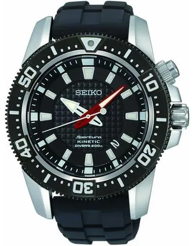 Seiko Sportura SKA513 44mm Stainless steel Black