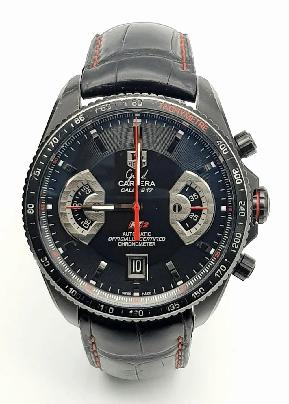 TAG Heuer Grand Carrera CAV518B 43mm Stainless steel Black