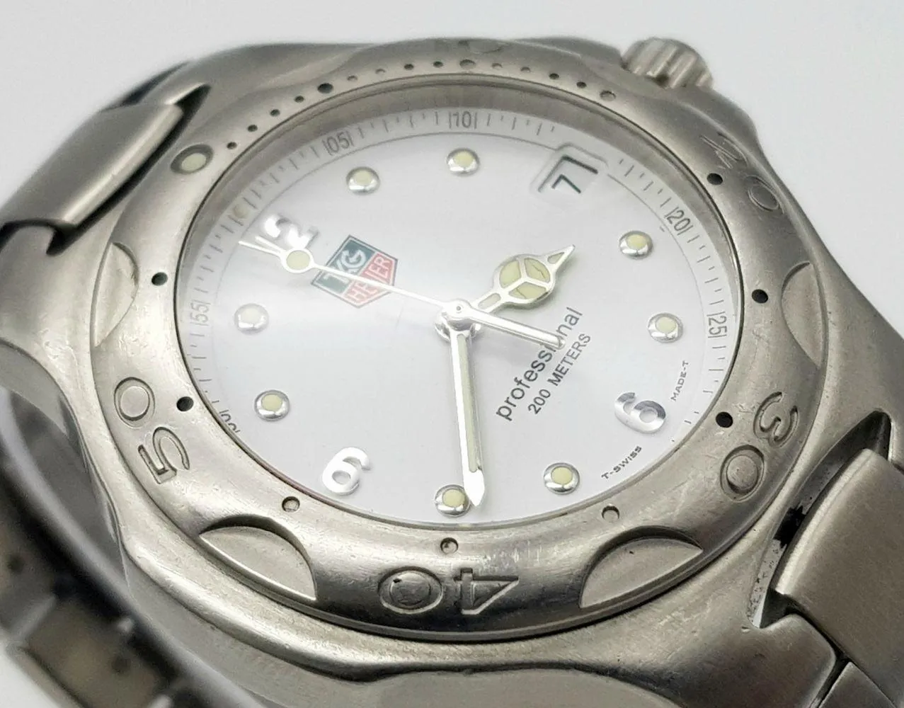 TAG Heuer Professional 37mm Stainless steel White 1