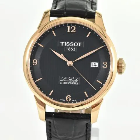 Tissot Le Locle T0064083605700 39mm Yellow gold and Stainless steel Black