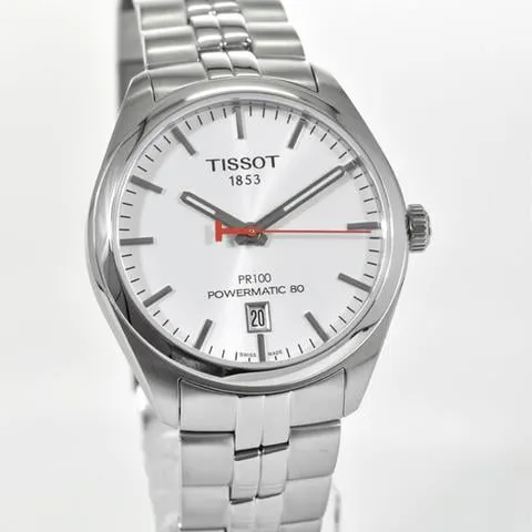 Tissot PR 100 T101.407.11.011.00 39mm Stainless steel White