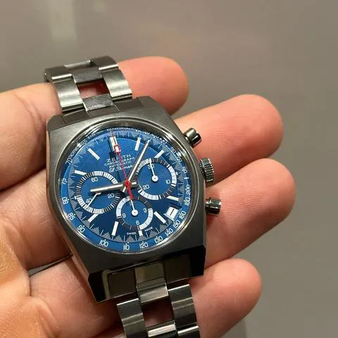 Zenith Revival 95.A3818.400/51.M3818 37mm Titanium Blue