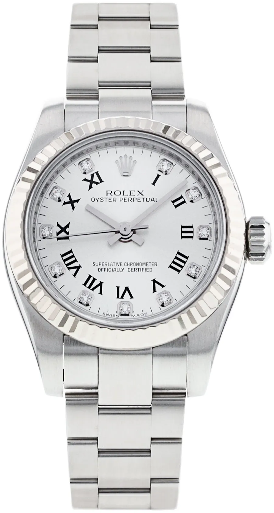 Rolex Oyster Perpetual 26 176234 26mm White gold and Stainless steel Silver