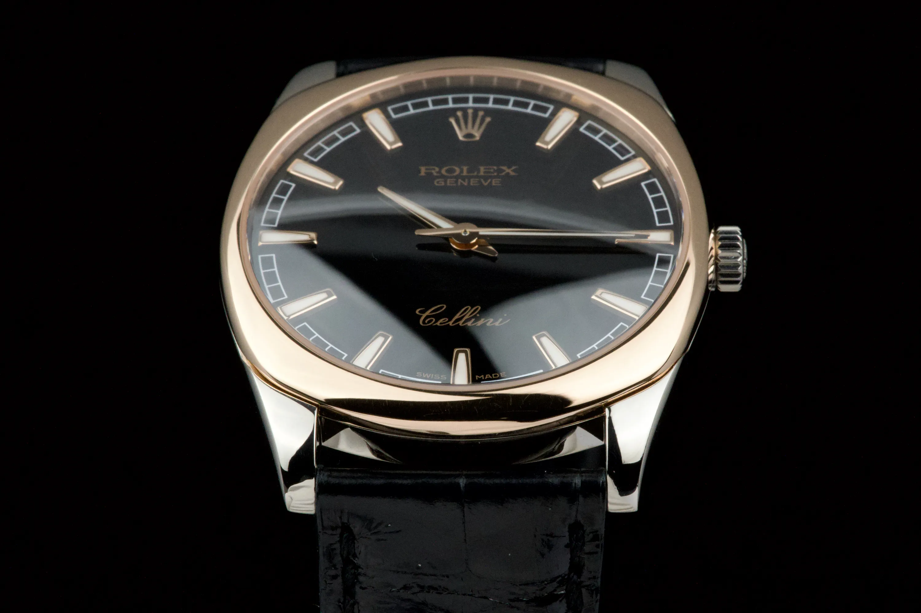 Rolex Cellini Danaos 4243/9-BIC 38mm White gold Black 2