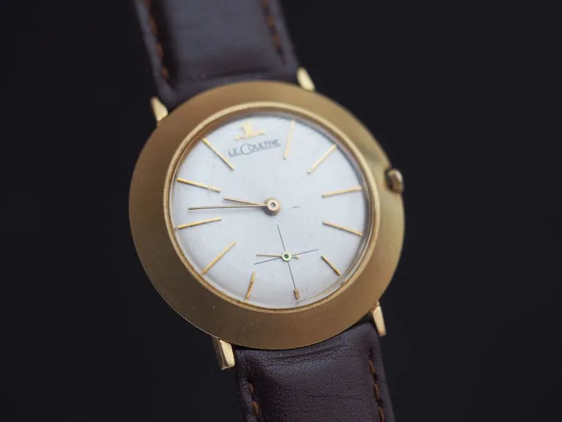 LeCoultre 33mm Yellow gold Silver