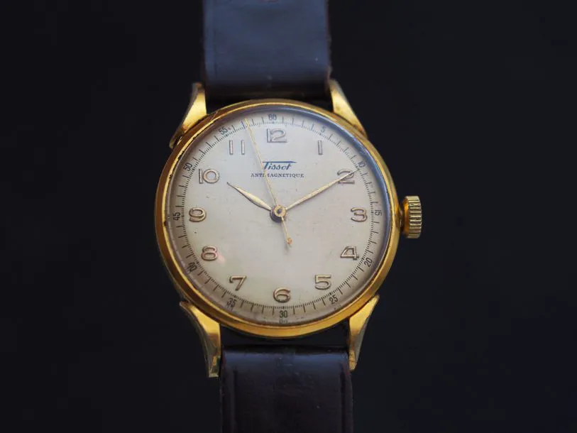 Tissot 6437-1 33mm Gold-plated Cream 1