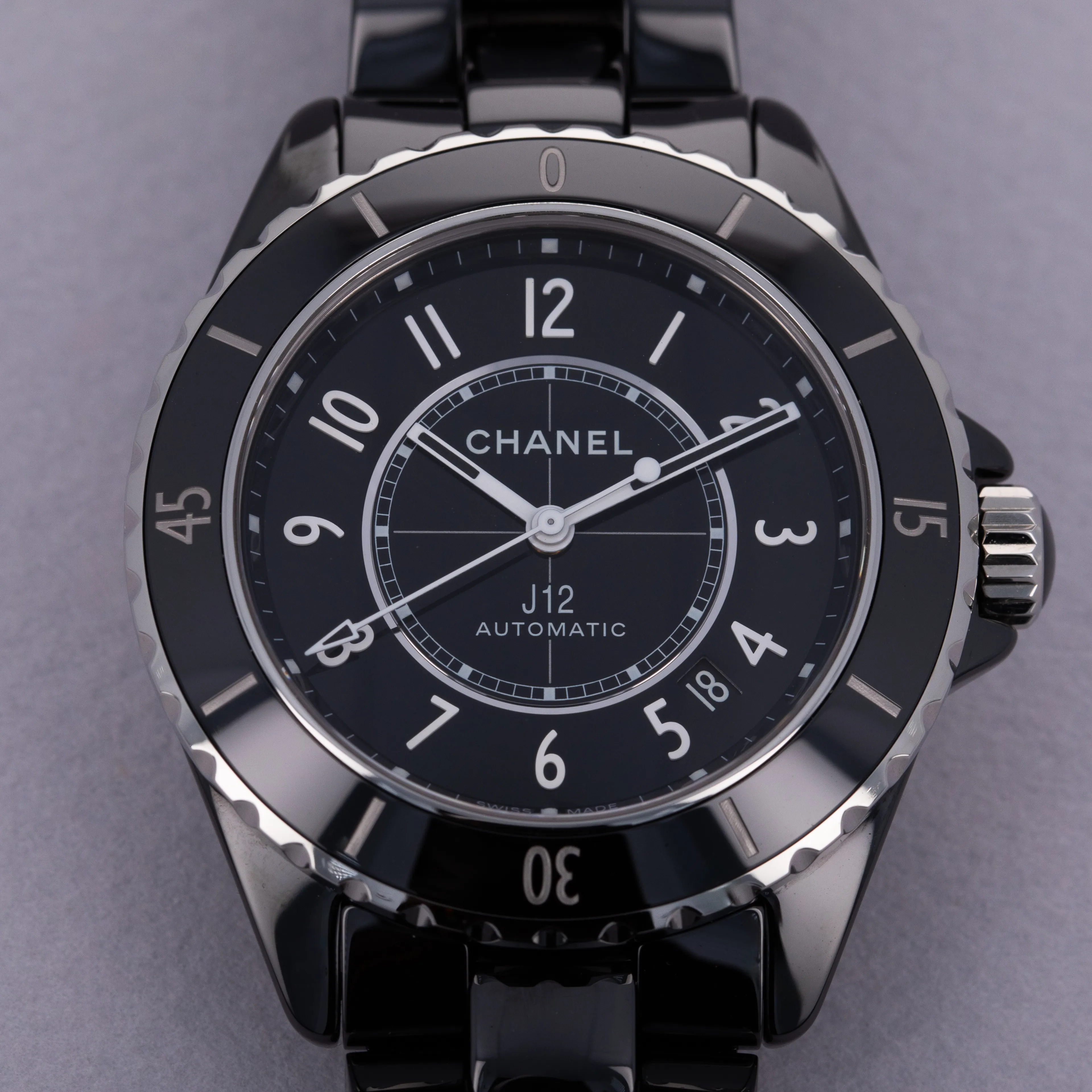 Chanel J12 H5697 38mm Black ceramic Black 11