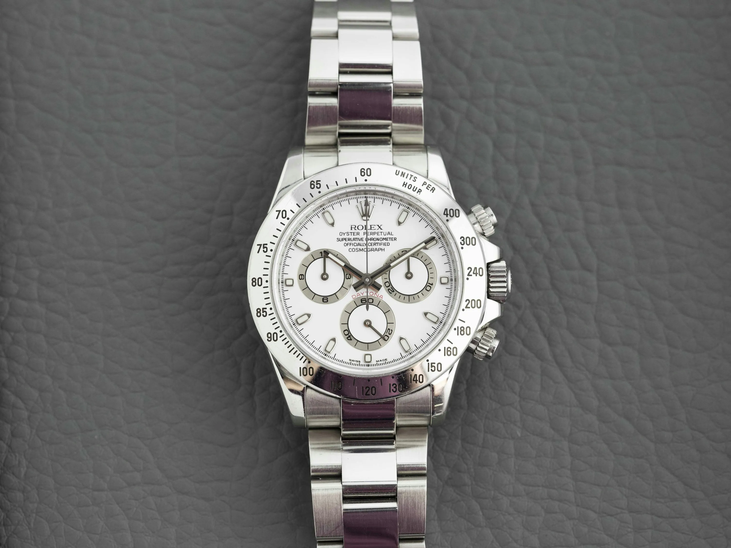 Rolex Daytona 116520 40mm Stainless steel White 2