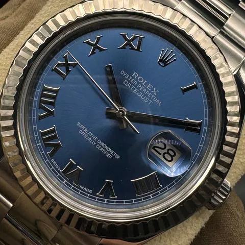 Rolex Datejust II 116334 41mm Stainless steel Blue